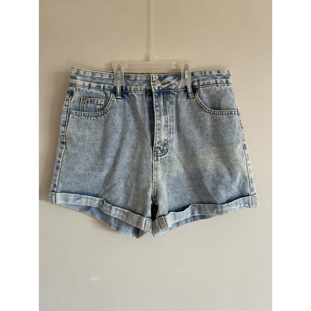 Light wash Cute Vintage Shorts Summer Chic Flirty Cute Large SHEIN